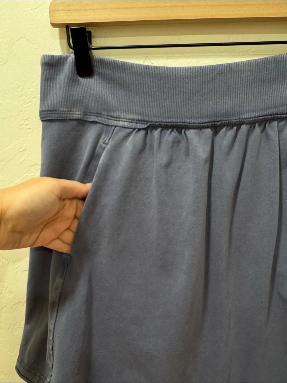 Free People Movement Hot Shot Harem Shorts Washed Blue Medium Baggy - Picture 4 of 11